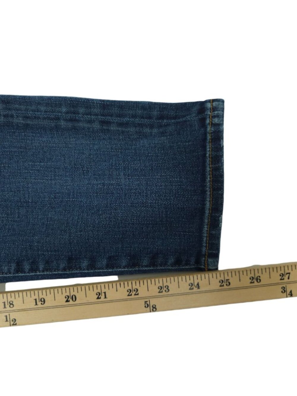 Ralph Lauren Denim & Supply Crop Skinny Jeans 30 Indie Boho Whiskered Blue Denim - Picture 15 of 15